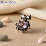 Load image into Gallery viewer, 925 Silver Amethyst Ring for Women | Gemstone Jewelry