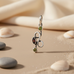 将图像加载到图库查看器中, 925 Silver Peridot & Garnet Pendant | Women's Fine Jewelry