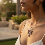 将图像加载到图库查看器中, 925 Silver Garnet Pendant Necklace for Women | Daily Wear