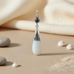 Load image into Gallery viewer, 925 Silver Opal Pendant for Women | Teardrop Gemstone Jewelry