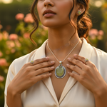 Load image into Gallery viewer, 925 Silver Oval Citrine Pendant for Women | Gemstone Jewelry