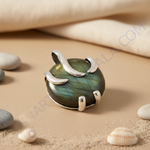 Load image into Gallery viewer, Colgante de labradorita de plata | Joyería de labradorita para mujer