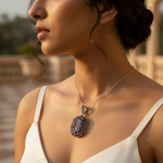 将图像加载到图库查看器中, 925 Sterling Silver Garnet Pendant for Women | Gemstone Jewelry