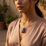 Load image into Gallery viewer, 925 Silver Black Onyx Pendant for Women | Gemstone Jewelry