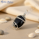 Load image into Gallery viewer, 925 Silver Onyx Pendant for Women | Gemstone Jewelry