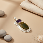 Load image into Gallery viewer, 925 Silver Amethyst & Gemstone Pendant for Women | Art Palace