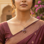 Load image into Gallery viewer, 925 Silver Carnelian Teardrop Pendant | Gemstone Jewelry