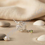 Load image into Gallery viewer, 925 Silver Peridot Pendant for Women | Gemstone Jewelry