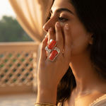 Load image into Gallery viewer, Anillo de coral plateado | Joyería de moda para mujer