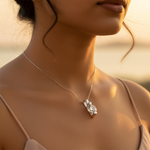 Load image into Gallery viewer, Silver Crystal Pendant | Women's Daily Wear Jewelry