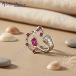 Load image into Gallery viewer, Silver Ruby Ring for Women | Gemstone Ring | Gift