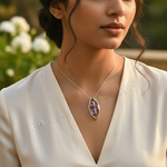 Load image into Gallery viewer, Colgante de amatista en plata 925 para mujer | Joyería con piedras preciosas