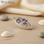 Load image into Gallery viewer, Colgante de amatista en plata 925 para mujer | Joyería con piedras preciosas