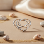将图像加载到图库查看器中, 925 Silver Heart Pendant with Diamond | Women's Gift