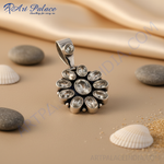 Load image into Gallery viewer, 925 Silver Flower Pendant with Gemstones | Women's Jewelry Gift