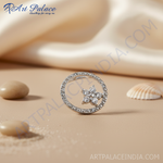 Load image into Gallery viewer, 925 Silver Cubic Zirconia Circle Pendant for Women | Gift Jewelry