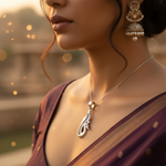 Load image into Gallery viewer, 925 Silver Dragon Pendant with Gemstones | Women's Jewelry Gift