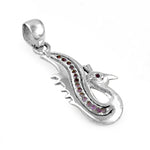 Load image into Gallery viewer, 925 Silver Dragon Pendant with Gemstones | Women's Jewelry Gift