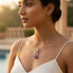 将图像加载到图库查看器中, Silver Ruby Pendant for Women | Ruby Jewelry Gift