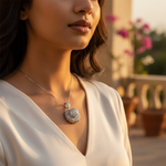 Load image into Gallery viewer, Colgante de flor de plata con circonitas cúbicas | Regalo de joyería para mujer