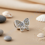Load image into Gallery viewer, 925 Silver Butterfly Pendant with Yellow CZ Stones | For Women