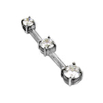 Load image into Gallery viewer, Silver Cubic Zirconia Bar Pendant for Women | Daily Wear Jewelry