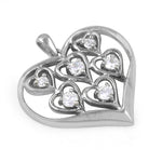 Load image into Gallery viewer, 925 Silver Heart Pendant with Diamonds for Women | Gift Jewelry