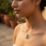 将图像加载到图库查看器中, Silver Moonstone Pendant for Women | Gemstone Jewelry Gift