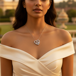 将图像加载到图库查看器中, 925 Silver Diamond Heart Pendant for Women | Gift Jewelry