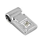 将图像加载到图库查看器中, 925 Silver Square Stone Pendant for Women | Modern Jewelry