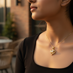 将图像加载到图库查看器中, gold plating Pearl Heart Pendant for Women | Elegant Jewelry