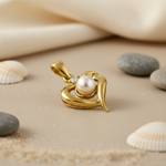 将图像加载到图库查看器中, gold plating Pearl Heart Pendant for Women | Elegant Jewelry