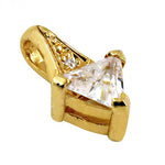 将图像加载到图库查看器中, gold plating Trillion Diamond Pendant for Women | Fine Jewelry Gift