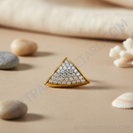 Load image into Gallery viewer, Colgante triangular de oro y diamantes para mujer | Regalo