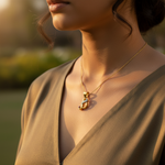 将图像加载到图库查看器中, gold plating Diamond Letter 'S' Pendant | Garnet Gemstone Jewelry