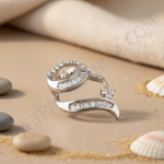 Load image into Gallery viewer, Colgante de plata con circonita cúbica para mujer | Joyería de diseño moderno