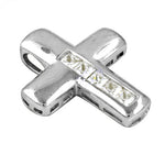 将图像加载到图库查看器中, Silver Cross Pendant with Cubic Zirconia | Women's Jewelry Gift