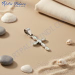 Load image into Gallery viewer, 925 Silver Mother of Pearl Cross Pendant | Religious Jewelry