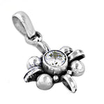 将图像加载到图库查看器中, 925 Silver Flower Pendant with Cubic Zirconia | Women's Jewelry