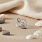将图像加载到图库查看器中, 925 Silver Cubic Zirconia Heart Pendant for Women | Gift Jewelry