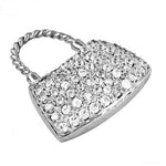 将图像加载到图库查看器中, Silver Padlock Charm Pendant | Cubic Zirconia | For Women