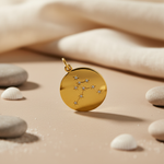 将图像加载到图库查看器中, gold plating Starburst Pendant for Women | Zodiac Jewelry Gift