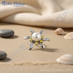 Load image into Gallery viewer, Colgante de plata con perla y piedras preciosas | Para mujer | Uso diario