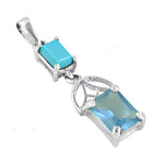 Load image into Gallery viewer, 925 Silver Blue Gemstone Pendant for Women | Modern Jewelry