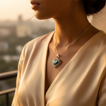 Load image into Gallery viewer, 925 Silver Abalone Heart Pendant | Women's Necklace Gift