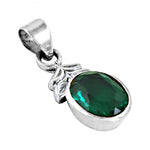 Load image into Gallery viewer, 925 Silver Green Gemstone Pendant for Women | Gift Jewelry