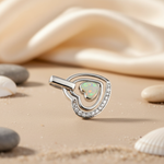 Load image into Gallery viewer, 925 Silver Opal Heart Pendant for Women | Gift Jewelry