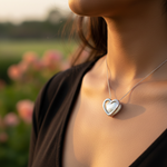 将图像加载到图库查看器中, Silver Heart Pearl Pendant for Women | Daily Wear Necklace