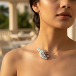 Load image into Gallery viewer, Colgante de plata con ópalo y citrino para mujer | Joyería con piedras preciosas