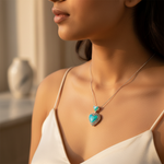 Load image into Gallery viewer, 925 Silver Heart Opal Pendant Necklace | Women's Gift